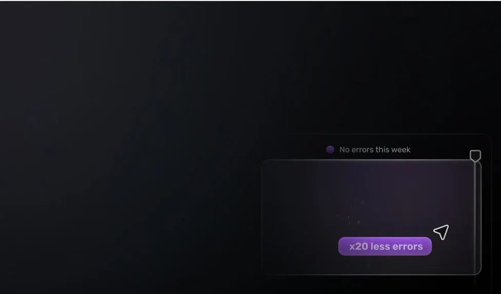 Speed gauge showing 400% improvement